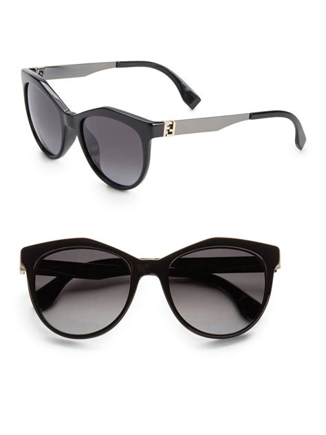 fendi black round sunglasses|fendi sunglasses frames.